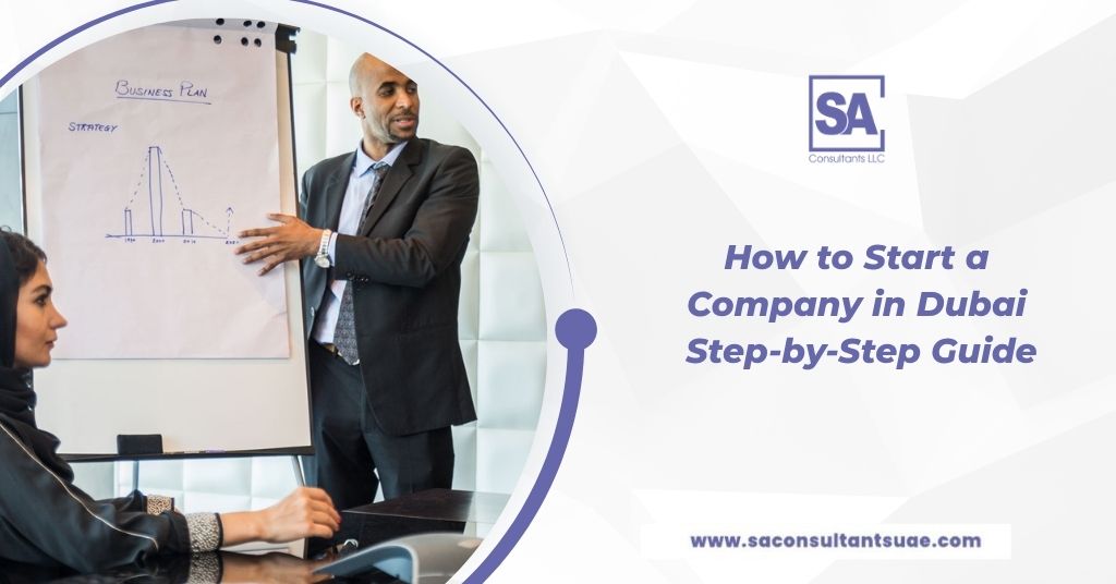 Business team reviewing company formation steps in Dubai